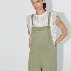 ZARA Green Overalls | M